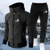 Erkekler Trailsits Sonbahar Erkekler Trailsuit Hoodie Sets Erkekler Marka Spor Giyim Hoodiessweatpant 2 Parça Kış Sıcak Giyim Sweatshirts Pantolon Suits 230329