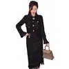 Two Piece Dress Winter Vintage Tweed Two Piece Women Outfits Woolen Diamonds Bowknot Short Jacket Coat Tassels Midi Pencil Skirt Suits Autumn 230329