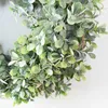 Fiori decorativi Ghirlande Porta artificiale 17,7 pollici Faux Greenery Front Spring Window Decorazione Home Decor P230310