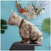 Hondenkleding Tij Tide Og Sweater Franse gevechten Chihuahua Pet Deskleding Autumn en Winter Winter Warm comfortabele kleding Drop levering Huis Gar Dh0co