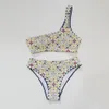 Swim zużycie nadrukowane bikini talia stroju kąpielowego Kobiety seksowne stroje kąpielowe damskie damskie damskie damskie bikini stroje kąpielowe set łazienki letni garnitur 230329