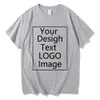 T-shirts pour hommes Taille UE T-shirt personnalisé WomenMen Faites votre texte de conception T-shirt Unisexe Coton Tees Cadeaux de haute qualité Tshirt Top Drop 230329