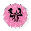 Wall Clocks Nail Salon Printed Clock Modern Beauty Design Art Decorative Watches Decor For Supplies Room