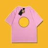 T-shirty męskie narysowały bawełniany projektant ubrania Wysoka jakość 1 1 i podstawowa para damskiej uśmiechnięta twarz nadruk duży gwiezdny trend mody MBIU 35
