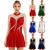 Stage Wear Womens Ballet Leotard Dress Sports Gymnastics Lyrical Contemporary Dancewear Ballerina Costumes Performance Figure Skating