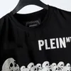 Pleinxplein Design Men's T-shirt Designer Slim Fit PP T-shirt Summer Rhinestone Round Neck Plein Shirt Skulls Streetwear Black M-XXXL 776 Color