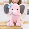 Plüschpuppen Elefant Plüschtier Babyzimmer Dekorative Stoffpuppe zum Schlafen 25cm Kawaii Tier Kinder Plüschtier Rosa Grau Puppe 230329