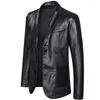 Мужские костюмы мужчин пиджаки куртки кожаная куртка кожаная куртка мужская краска плюс размер 5xl 6xl 7xl