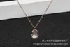 Kedjedesigner S925 Sterling Silver Unicorn Gourd Necklace Women's Red Agate White Fritillaria National Fashion Pendant Minority Fashion Ferro ClaVicle Chain 07pp