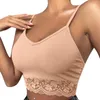 Tanques femininos Vestre Mulheres de lingerie sexy de lingerie feminina corset de cor sólida Camis tops Floral sem mangas culturas BRALET BRA ROPA MUJER