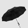 Umbrellas Portable Automatic Umbrella Men Beach Folding Pocket Car Business Strong Electric Black Guarda Chuvas Rain Gear WSW45XP