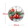 Relógios de parede Relógio pendurado de Natal 3d Design moderno Risk Decoração de ornamento Único Christimas Gift Idea para ele ele