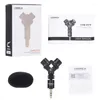 Microphones COMICA CVM-VS10 Mini XY Cardioid Stereo Microphone For Camera Smartphone Mic Video Recording((3.5mm TRS)