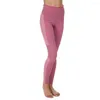 Active Pants Trevlig rosa rosa hög midja söta leggings sportbyxa kvinnor fitness stretch tight push up snabbtorkande körning av gymkläder