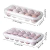 Storage Bottles & Jars 10/18 Grid Egg Box Eggs Tray With Lid Kitchen Refrigerator Rack Container Holder Fridge Organizer