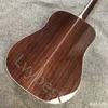 Lvybest Custom Lefty Handmade Solid Sikta Abete Top 41 pollici Dread Body chitarra acustica D28L chitarra