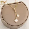 Pendant Necklaces Fashion Black White Pendant Necklace High Quality Women Jewelry R230329