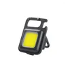 Ficklampor facklor Cob Small Bright uppladdningsbar nyckelkedja Mini Flash Light 1000 lumen med 4 belysningslägen