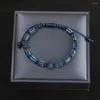 Strand Party Present Bijoux 8x8mm Naturel Lapis Lazuli Pierre Perles Bleu Cz Boule Macramé Bracelet Bracelet Pour Cool Man Drop