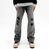 Herren Jeans 2023 Vibe Style Ripped Hole Vintage Grau Baggy Herren Cargohose Y2K Kleidung Gerade Hip Hop Baumwollhose Pantalon Homme 230329