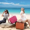 NEW summer Eva Beach bags Basket Printed designer bag women Tote bag Large Hand shopping bags Woman Fashion Shoulder Bags wallets 230203