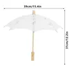 Parapluies dentelle parapluie manche en bois mariage nuptiale parasol pour pographie accessoires fournitures