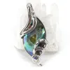 Pendant Necklaces Vintage Multi-type Natural Mother Of Pearl Shell Silver-color Abalone Pendants Charm Jewelry Making Finding B1108