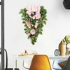 Decorative Flowers Wreaths Easter | Decorations For The Home Hanging Spring Season Front Door Decoration Flower P230310