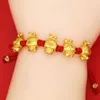 Charm Bracelets Adjustable Chinese Birthday Sign Animal Bracelet Lucky Red Rope Ladies Year Jewelry Gift Dropship