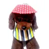 Dog Apparel Small Beach Visor Hat Print Summer Sunhat Puppy Adjustable Cool Canvas Cap Pet Cat Bib Accessories