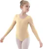 Stage Wear Aoylisey Girls Ballet Dance Leotards de manga longa Ginástica Bodysuits