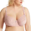 Soutiens-gorge Femme Col en V Pleine Couverture Soutien-Gorge Grande Taille Non Rembourré Underwire Minimizer 36 38 40 42 44 46 48 50 B C D DD E