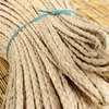 Decorative Flowers 1PC 4M 3 Strand Corn Husk Straw Material Rattan Weaving Braid Materials For Furniture Bag DIY Handmade Decor Craft