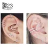 Neusringen Studs 10 stks F136 Hoop oorbellen voor vrouwen Neusring Knop Perforeer Oorbellen Lichaam Luxe Zirkoon kraakbeen sieraden voor vrouwen 230328