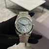 الساعات الرجالية مصمم ميكانيكي أوتوماتيكي 3235 حركة مراقبة الفضة Wristwatch 40mm هدية مقاومة للماء ساعات المعصم للرجال 228236