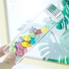 Vorratsflaschen 90ml Hyalin Kleines Glas mit Schraubverschluss aus Kunststoff mit silberner Tangente Wiederverwendbare nachfüllbare Bastelfläschchen Süßigkeitstopf 24St
