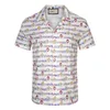 Летняя новая мужская дизайнерская рубашка Мужчина Hawaii Floral Letter Print Tshirt Bearts Рубашки высшего качества Хип-хоп рубашки с коротким рукава