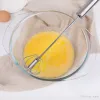 Egg Tools Halbautomatischer Schneebesen Edelstahl Handschubmixer Schneebesen Milchaufschäumer Mixer Rührer Küche Vielseitiges Rührwerkzeug