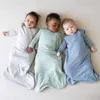 Sleeping Bags Kantong Tidur Serat Bambu Bayi Musim Panas Ritsleting Lembut Nyaman Kantung Baru Lahir Tanpa Lengan untuk Anak anak l230328