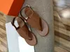 Designer dames sandalen hoogwaardige slippers kristallen kalf lederen schoenen gewatteerd platform zomer strand slippers 35-41 met doos