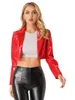 patent leather jacket dames