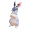 Bambole di peluche Realistici Conigli bianchi carini Realistici Animali Puntelli Po Bunny Simulazione Coniglio Giocattolo Modello Regalo di compleanno 230329