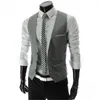 Mens Vests Brand Suit Men Jacket Sleeveless Vintage Fashion Spring Autumn Plus Size Waistcoat Chaleco Traje Hombre Wedding 230329