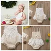 Meisjesjurken geboren baby peuter baby kant tutu romper bodysuit jumpsuit feest outfits kleding sunsuit 0-24m1