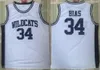 1985 Maryland Terps College 34 Len Bias Jerseys Basketball Wildcats High School Bleu marine Blanc Rouge Jaune Toutes les couleurs de l'équipe cousues Université pour les fans de sport NCAA