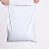 Sacs de rangement 25/50/100 pièces sac de courrier blanc enveloppe Express joint auto-adhésif PE pochette en plastique emballage 12 tailles de stockage