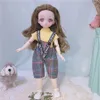 Doll Bodies Parts BJD Girl s 30cm Kawaii 6 Points Joint Movable s With Fashion Clothes Soft Hair Dress Up Toys Birthday Gift 230329