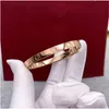 6 MM Brede 3e Generatie Sluiting Armband Gouden Manchet Liefde Armband Ontwerper Goud Zilver Rose Goud Vrouwen Mannen Armband Minnaar Armbanden