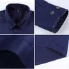 Men's Casual Shirts BROWON Shirts Men Dress Long Sleeve Turn-down Collar Solid Color Social Shirt Business Man Shirts High Quality Plus Size 5XL 230329