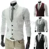 Herren Westen Ankunft Kleid Westen für Männer Slim Fit Herren Anzug Weste Herren Weste Gilet Homme Lässige ärmellose formelle Business Jacke 230329